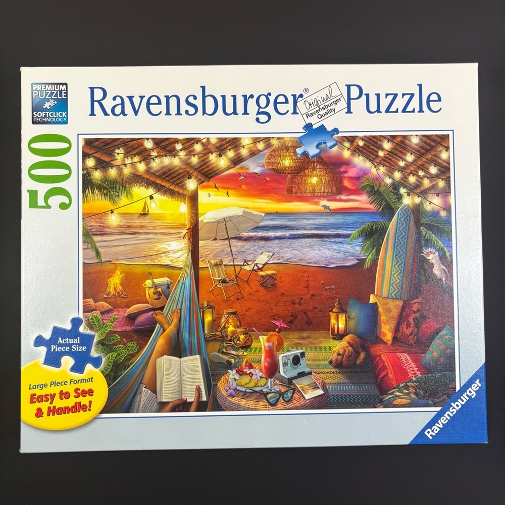 Cozy Cabana 500 Piece EZ Grip Jigsaw Puzzle by Ravensburger